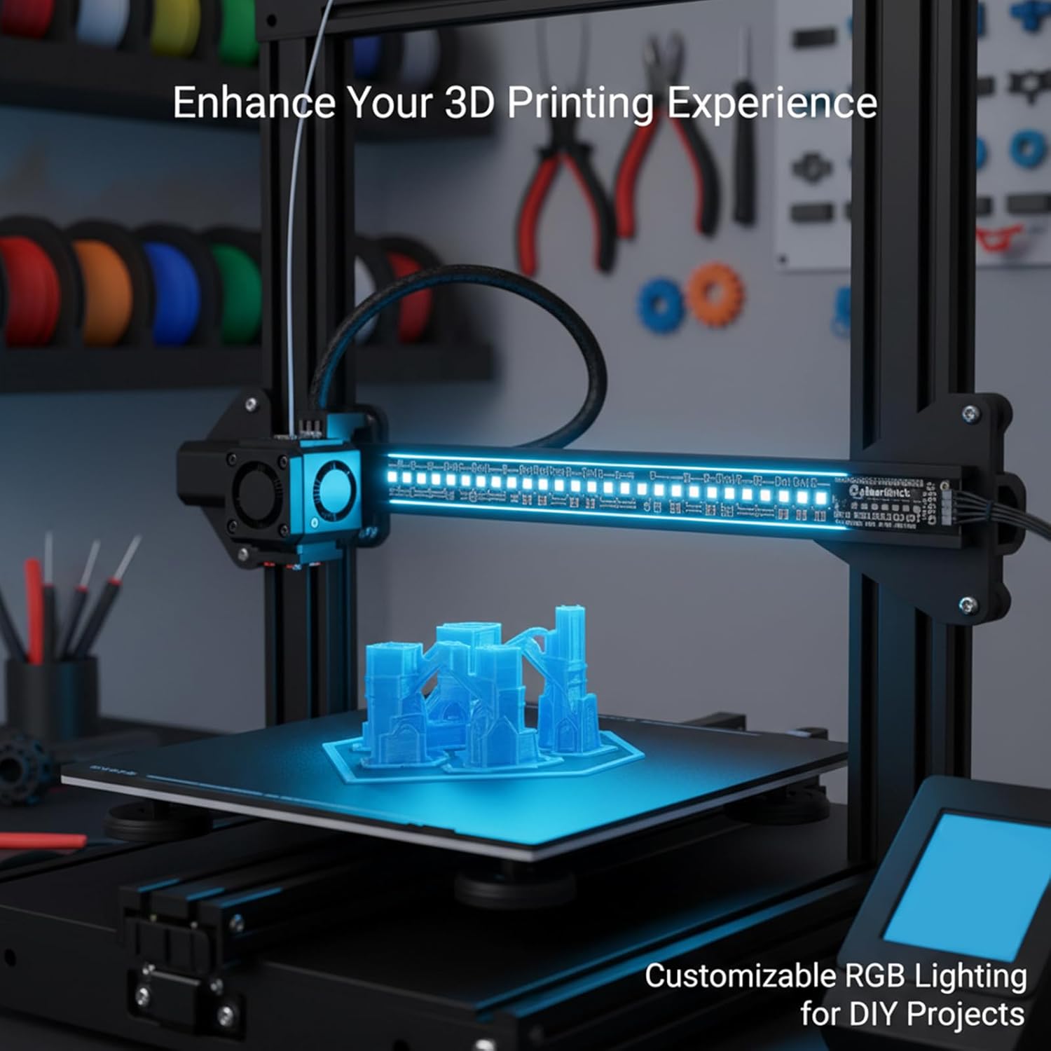 Płytka LED RGB Bambulab CyberB – 3D Printing Bambu Lab recenzja i cena